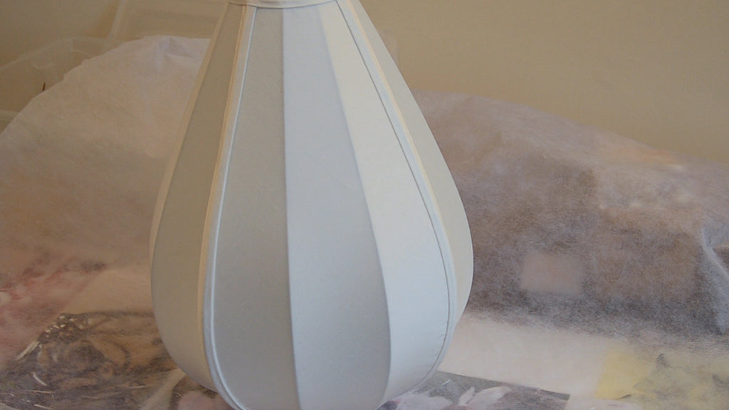 Recovering a Silk Lampshade.