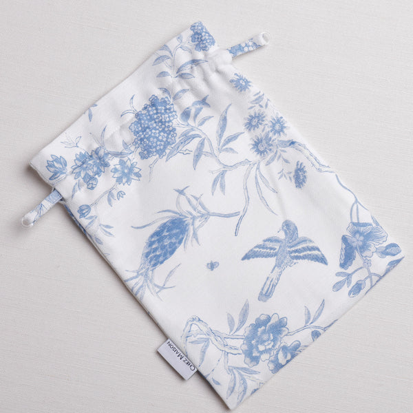LINGERIE BAG Blue Birds fully Lined POST + PACKING INCLUDED in Ireland
