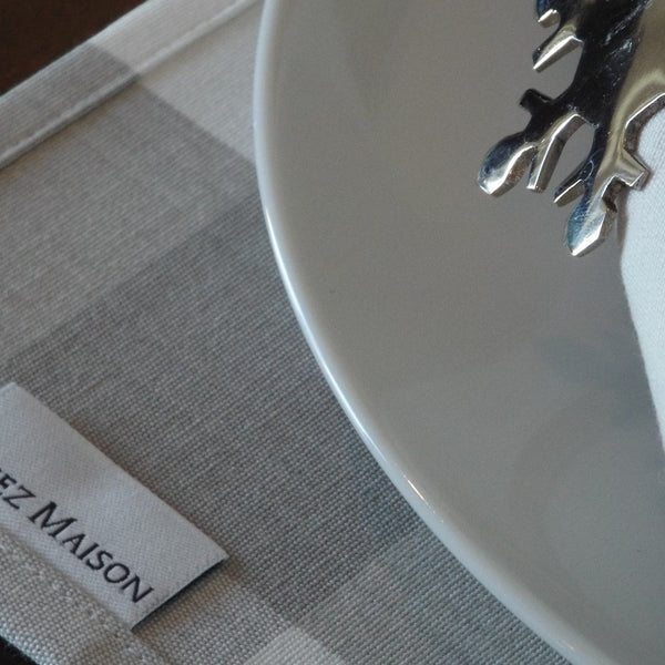 Casual/Smart Dining - Dinner Napkin 100% cotton  in Oyster Grey