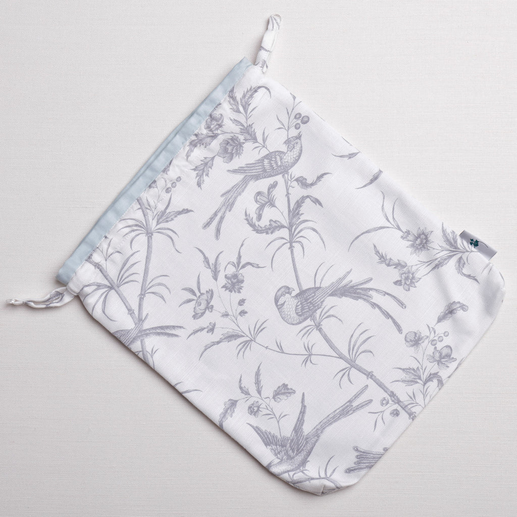 SHOE BAG Toile with Robins Egg Lining POST + PACKING INCLUDED in Ireland